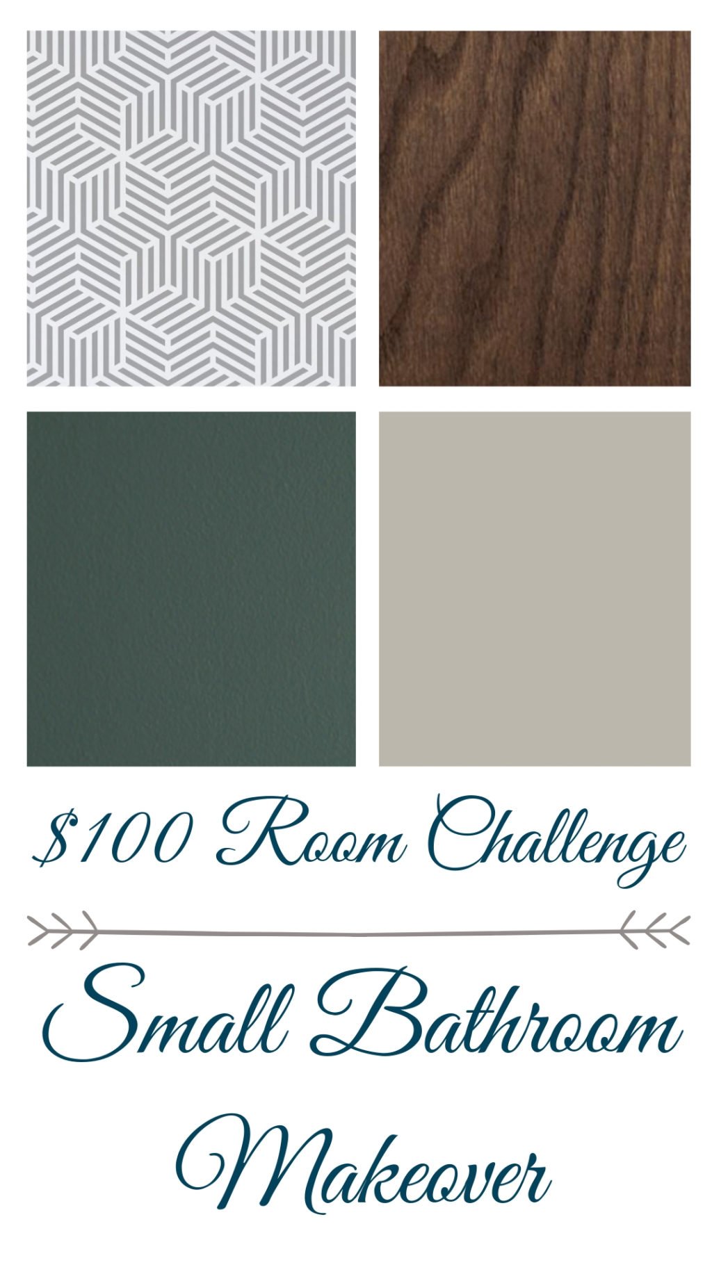 This small bathroom is in need of a serious makeover. $100 room challenge here I come! See how I transform this dated 90s bathroom into a modern beauty.