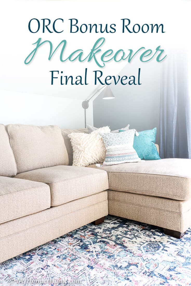 Bonus Room Makeover Final Reveal - Pinterest The One Room Challenge has come to an end! If you are looking for fun adult and kid friendly inspiration, check out my bonus room makeover final reveal!