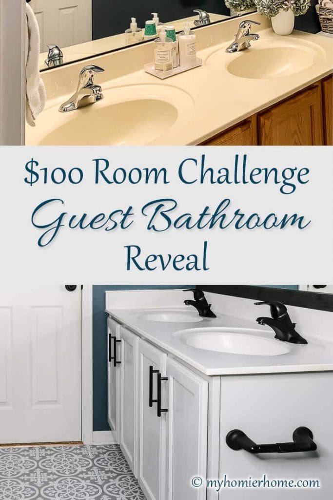 Bathroom need an upgrade? If you have $100 and some DIY zest, you can makeover your bathroom on a budget!