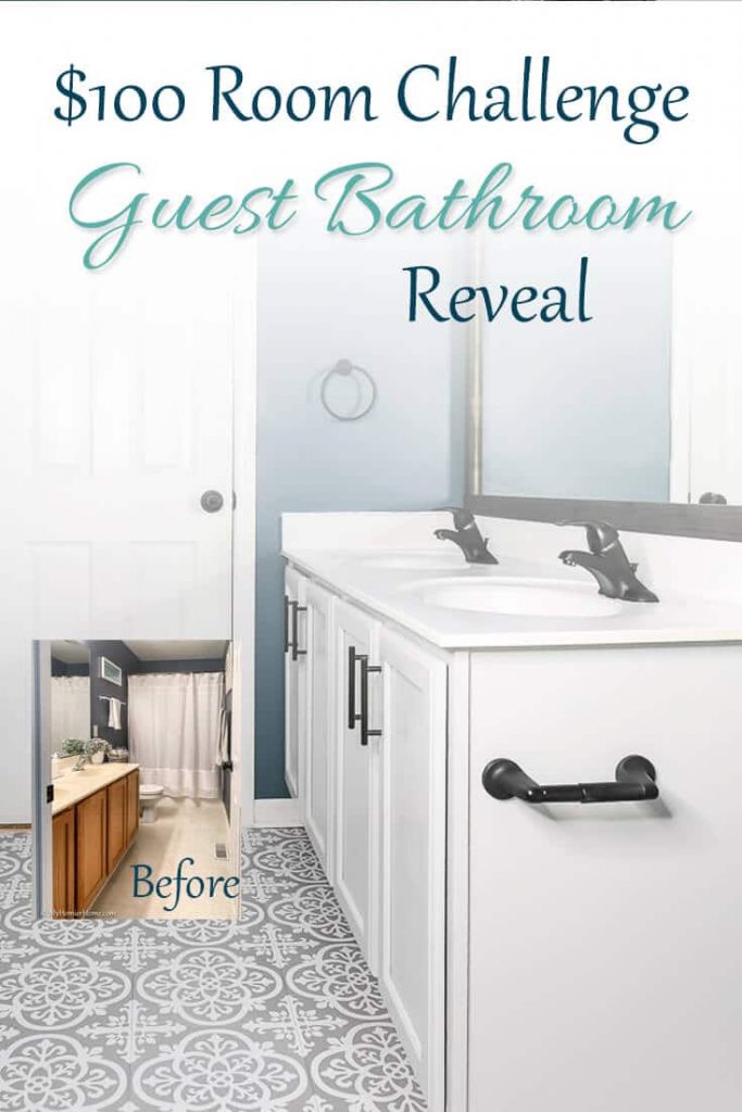 Bathroom need an upgrade? If you have $100 and some DIY zest, you can makeover your bathroom on a budget!