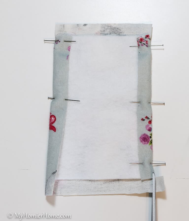 DIY Door Muff-12 Trim corners to create your DIY door muff.