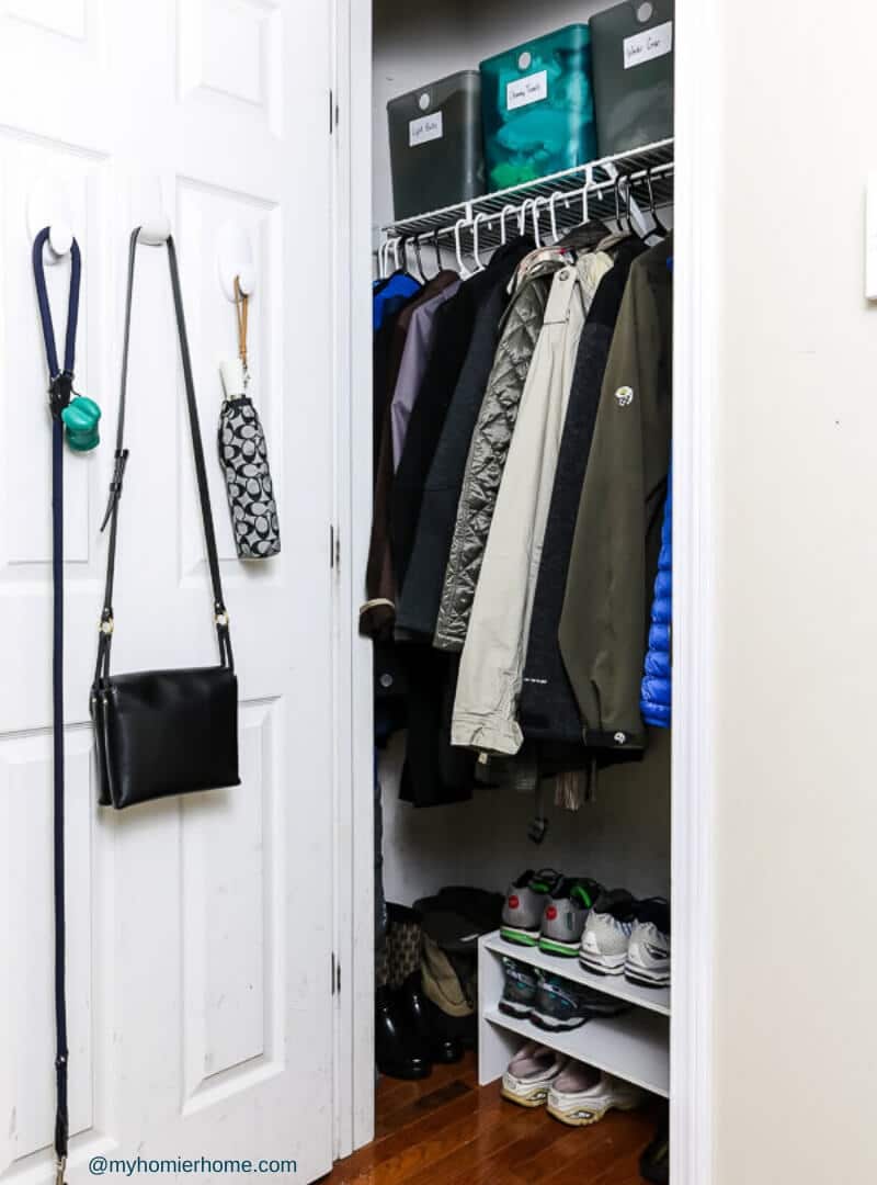 Declutter Organize Tips - After Coat Closet (2) Looking for a quick-win to get your home functioning better? My 11 tips for decluttering and organizing will help you feel good about your space today!