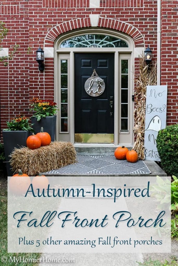 This round up of beautiful, but unique fall front porch decor will have you swooning. Come gather all the inspiration you need to make your fall front porch stand out.