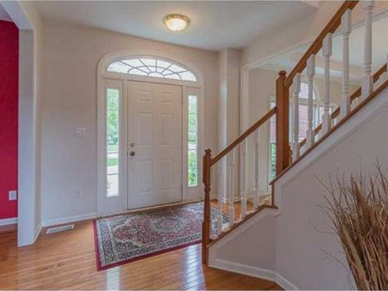 Front Entry Before Photo Check out the transformation of our front entryway into a modern vintage beauty