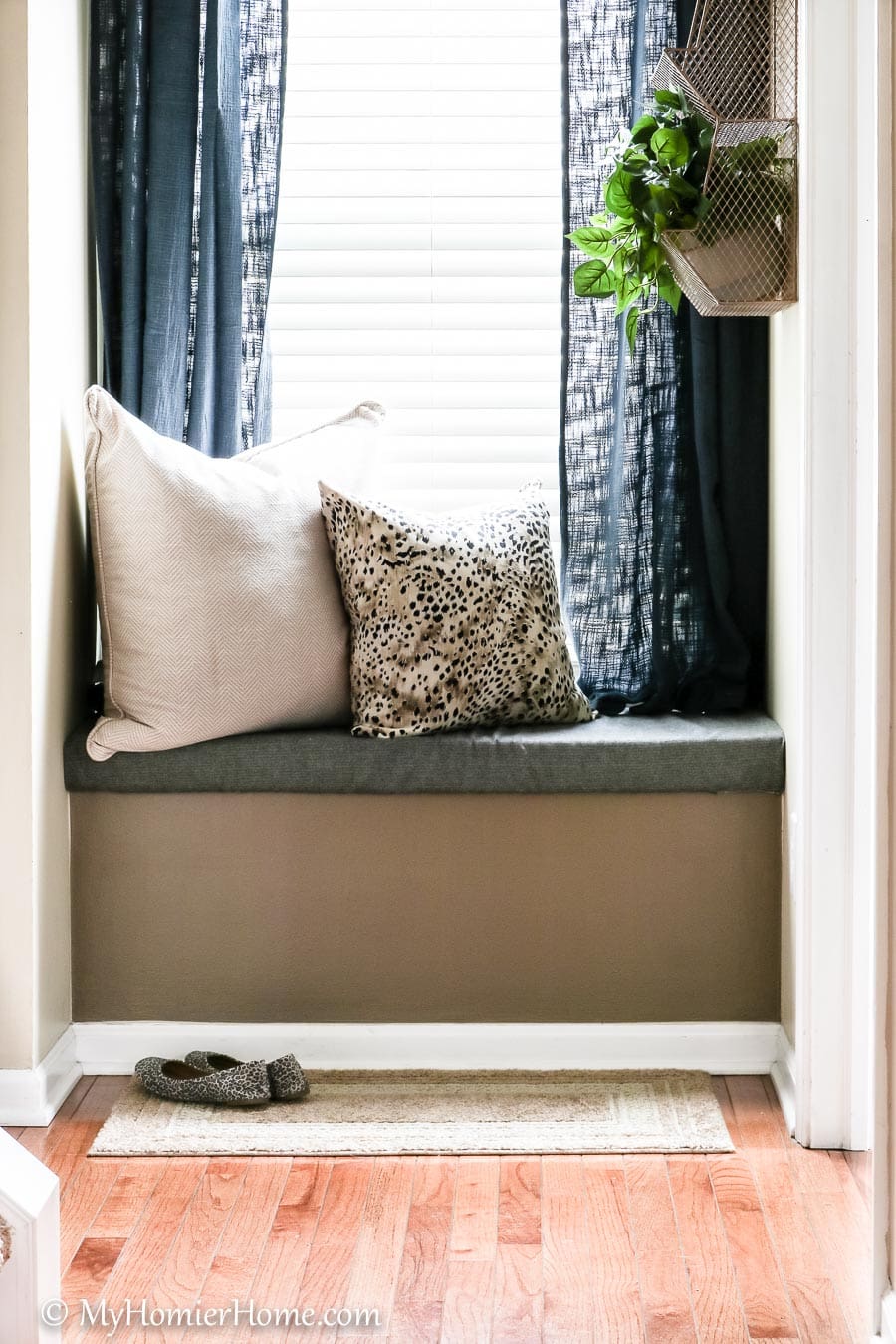 Garage Entryway Learn how I transformed my tiny entryway window seat into a beautiful and functional space.
