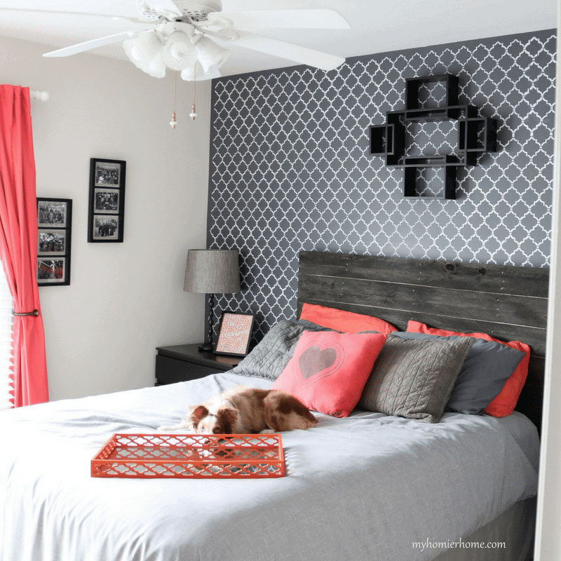 Guest Bedroom - Orange & Gray Guest Bedroom - Orange &