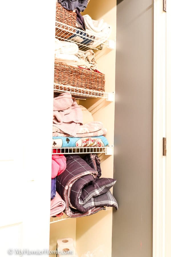 Things falling on you when you open your linen closet? Wondering what this stuff even is? Take back your closet by following my tips to get organized!