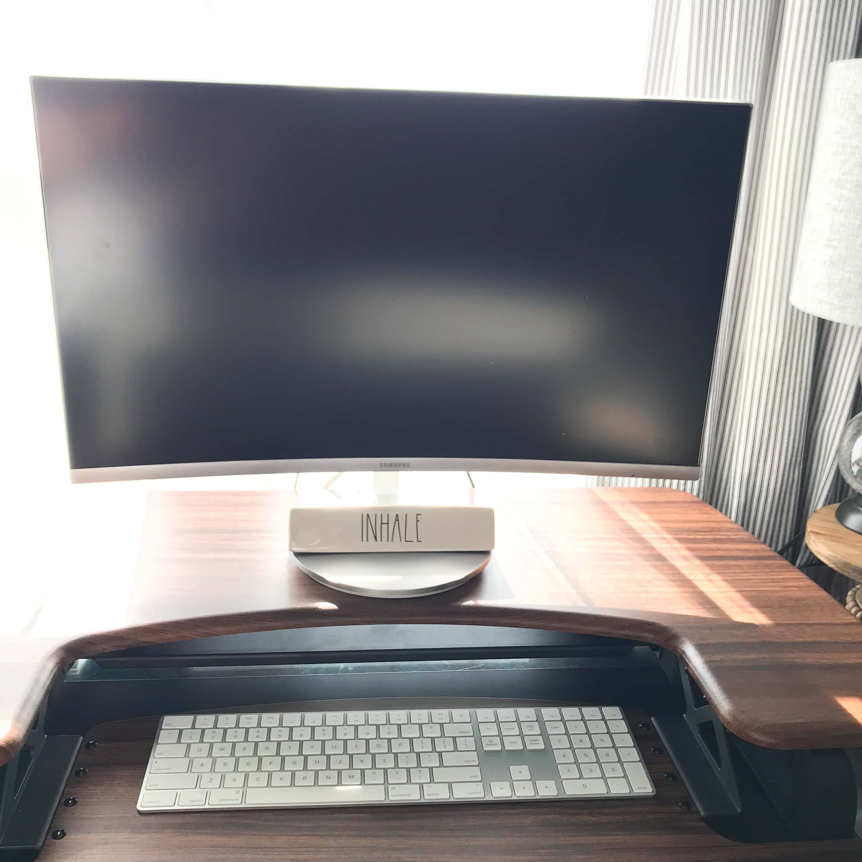Home Office Craft Room Reveal 26 Looking for inspiration for your home office/craft room? My Home Office/Craft Room is complete! Come check out what I did in my final reveal, including a new light fixture, a statement ceiling, and all kinds of organization!