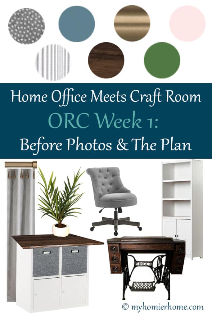 It’s time for the Spring One Room Challenge! I’m tackling the Home Office Meets Craft Room project in my home. Check out my plan and before photos!