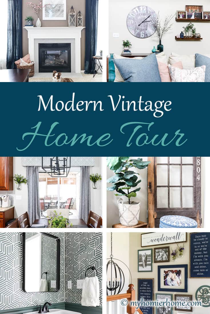Home Tour - Pinterest 2 copy If you love a mix of modern and vintage, this is the home tour for you! Come on in!