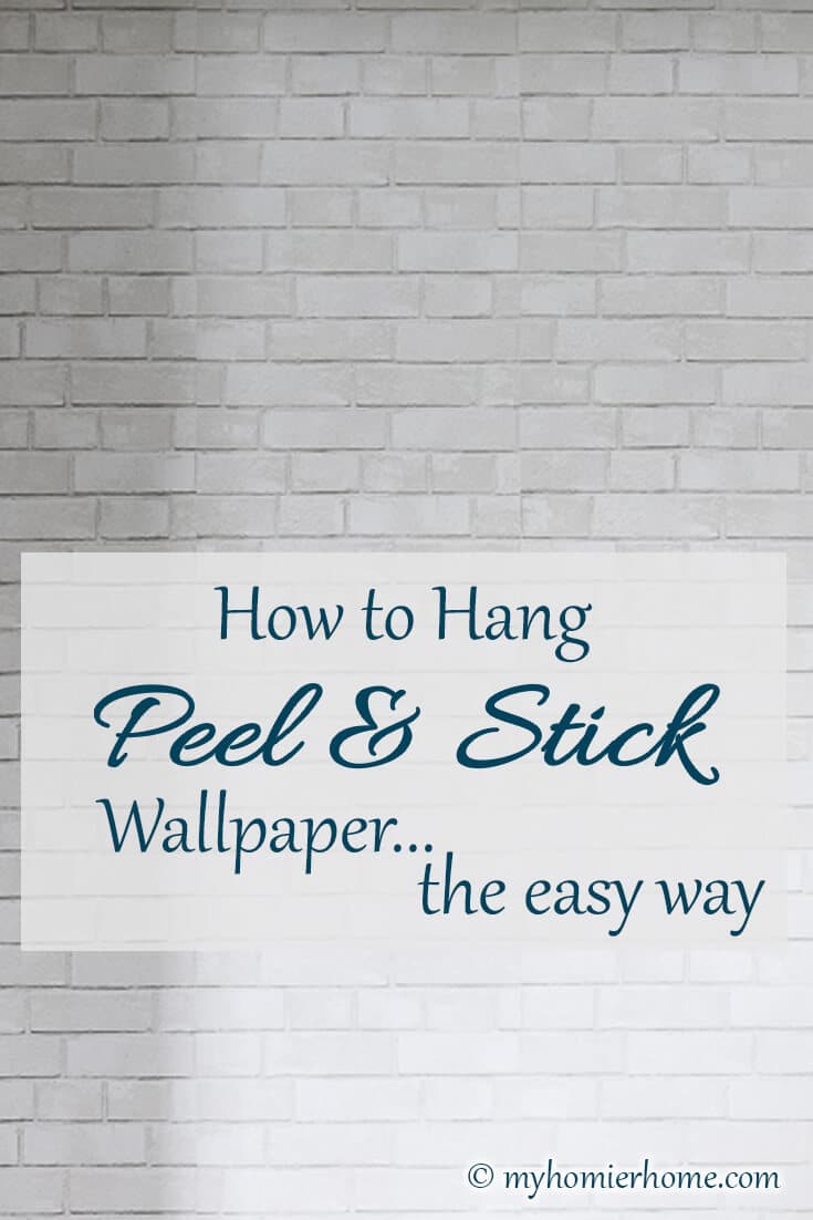 How to Hang Peel and Stick Wallpaper - Pinterest 1 In this tutorial, I will give you the best tips on how to hang peel and stick wallpaper to transform any space. These tips will help you do it with ease!