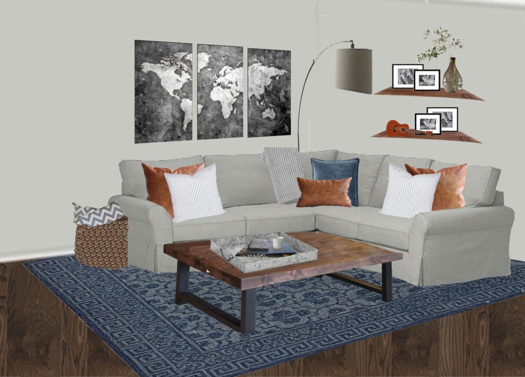 Kelly Haskett Living Room Couch
