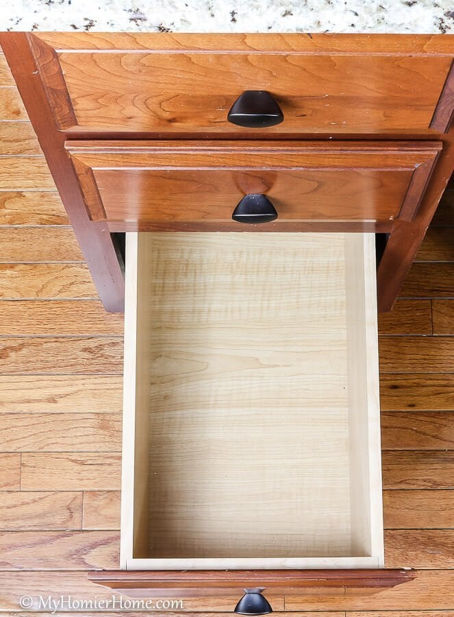 Kitchen Desk Organization-7 Working with a messy kitchen desk? These tips for kitchen desk organization will get from clutter to chaos-free organization for the quick win!