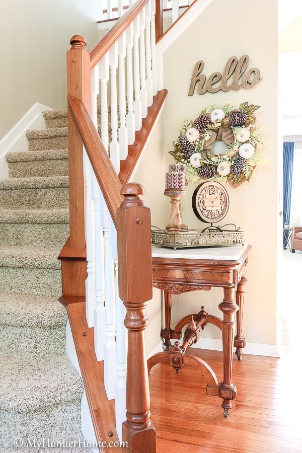 Modern Vintage Front Entry Before and After-2 Check out the transformation of our front entryway into a modern vintage beauty - After Photo