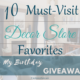 My 10 Must-Visit Decor Store Favorites + A Giveaway!