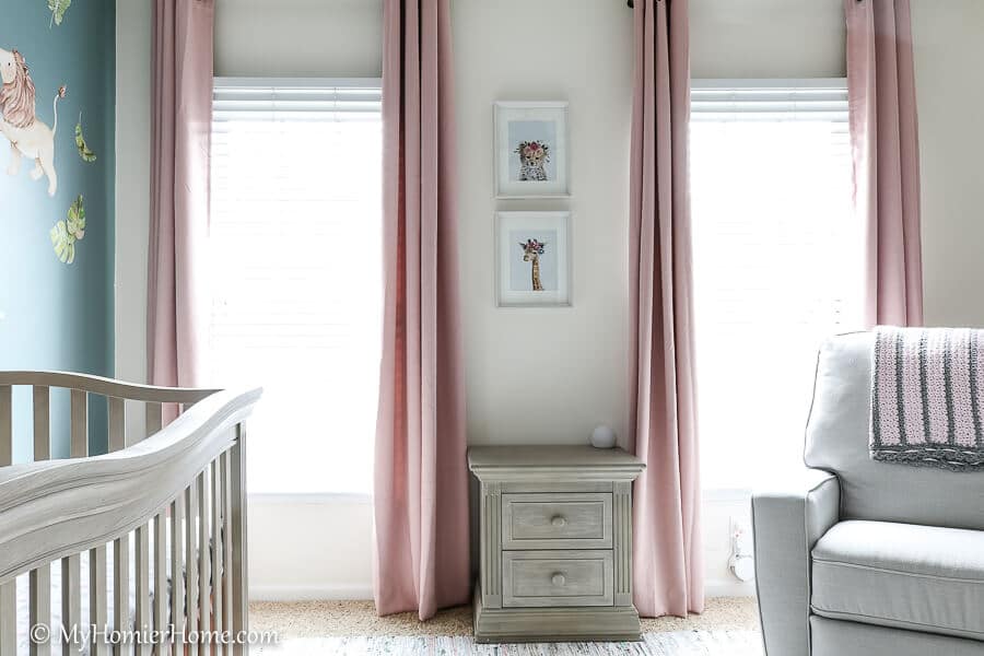Nursery Reveal - After-5 Looking for nursery inspiration? Check out our serene, safari-themed baby girl nursery reveal! The colors are relaxing & inviting!