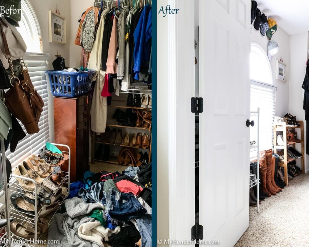 Organize Master Closet - Before & After 2 Organize Master Closet - Before & After 3