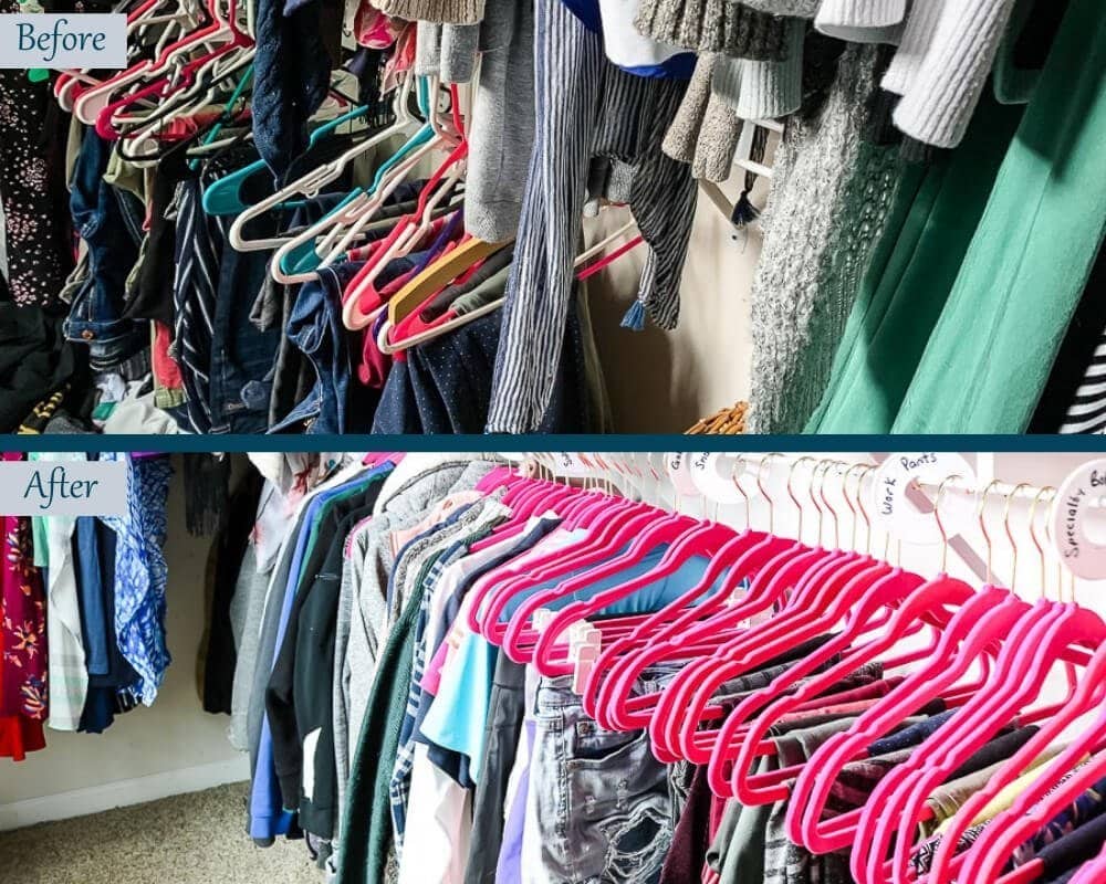Organize Master Closet - Before & After 3 Organize Master Closet - Before & After 4