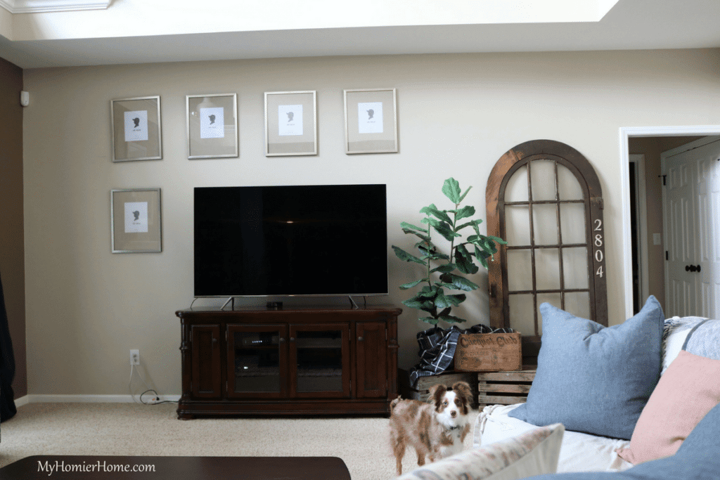 ORC Living Room Refresh Gallery Wall Puppy